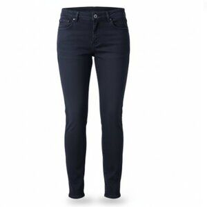Rag and Bone Jeans Women's 27 Black Plush Denim Leggings Skinny Stretch